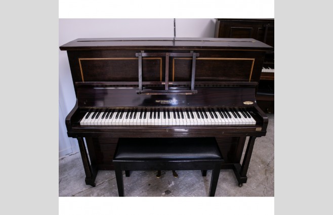 Used Fred Oetzmann and Sons Satin Dark Mahogany Upright Sold As Seen Bargain - Image 1